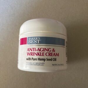 Baker’s Best anti-wrinkle cream with pure hemp seed oil